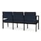 Lesro Lenox 3 Seat Tandem Seating W/ Arms, 64.5 in W 24.5 in L 32 in H LS3103 - alternate 2